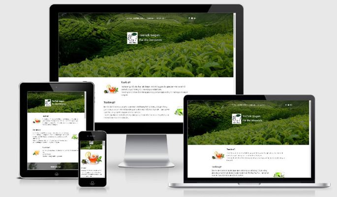 Thiết kế website bán trà xanh