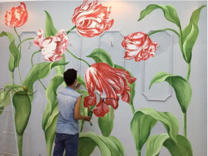 Nghệ thuật vẽ tranh tường.
