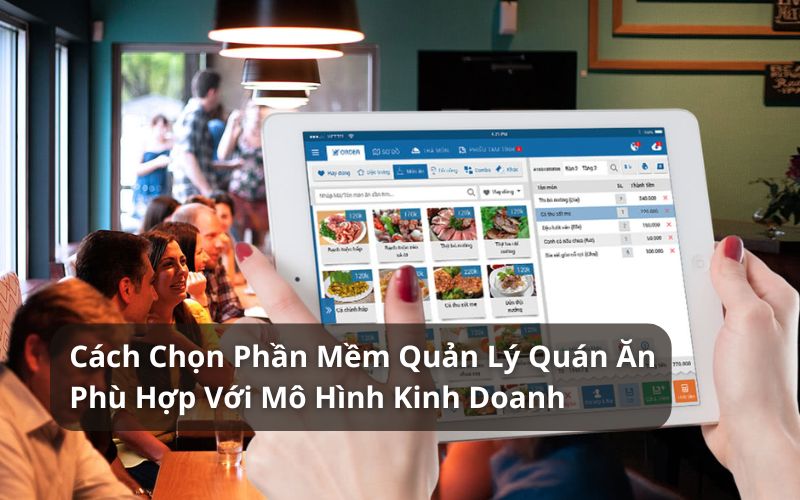 phần mềm quản lý quán ăn