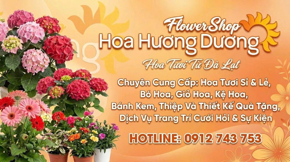 Shop Hoa Hướng Dương - địa điểm bán hoa tươi tại Sài Gòn